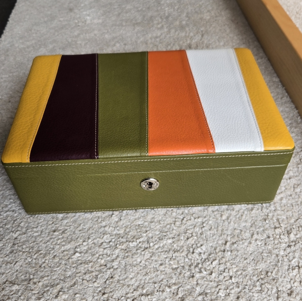 Jewelry Box genuine leather made in Italy